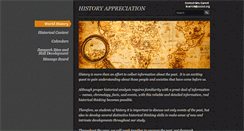 Desktop Screenshot of historyappreciation.com